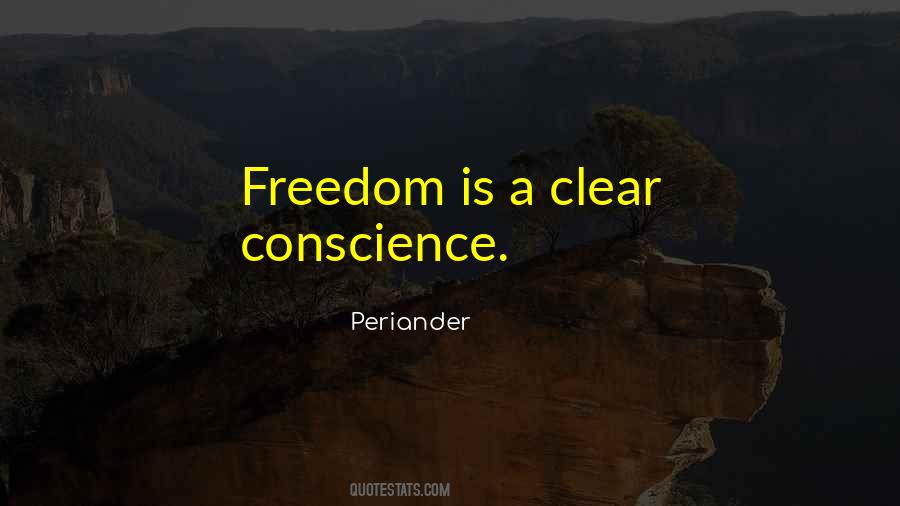 Quotes About Clear Conscience #1629048