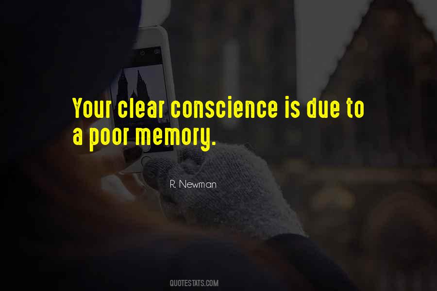 Quotes About Clear Conscience #1668682