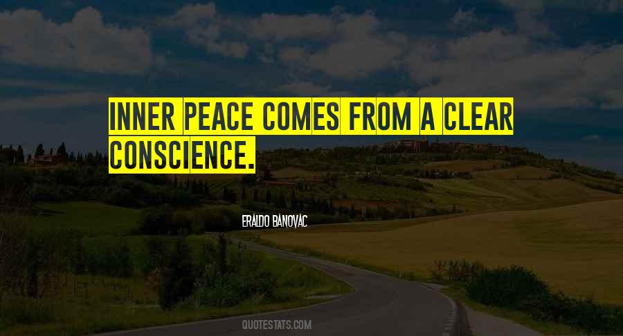 Quotes About Clear Conscience #61812