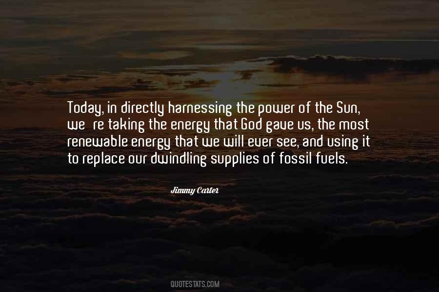 Using Fossil Fuels Quotes #376677