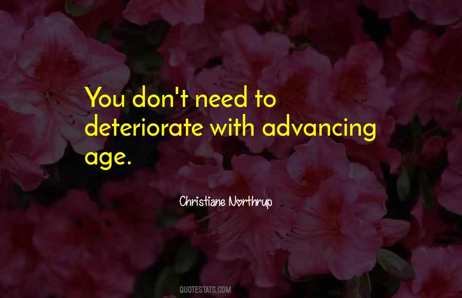 Advancing Age Quotes #365706
