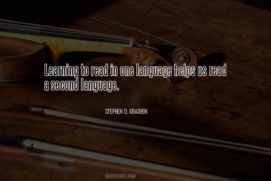 Quotes About Learning A Language #231481