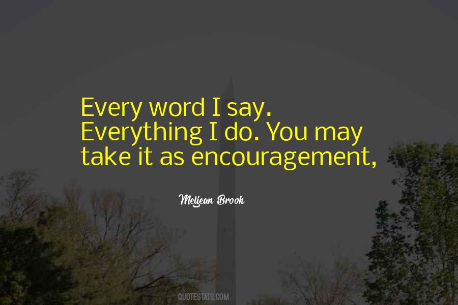 Word Of Encouragement Quotes #1819599