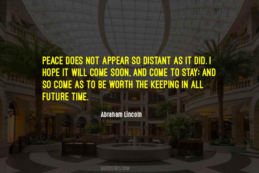Keeping Peace Quotes #1046097