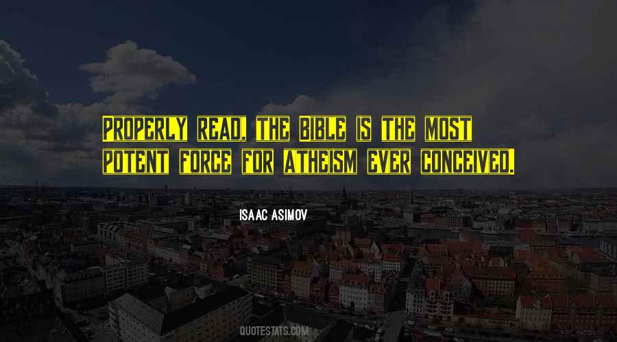 Quotes About Atheism Bible #1486826