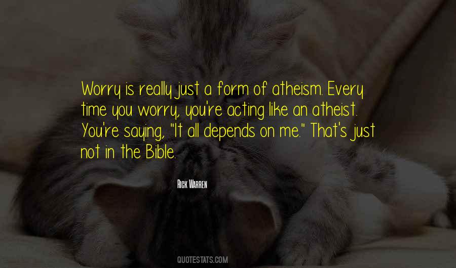 Quotes About Atheism Bible #465246