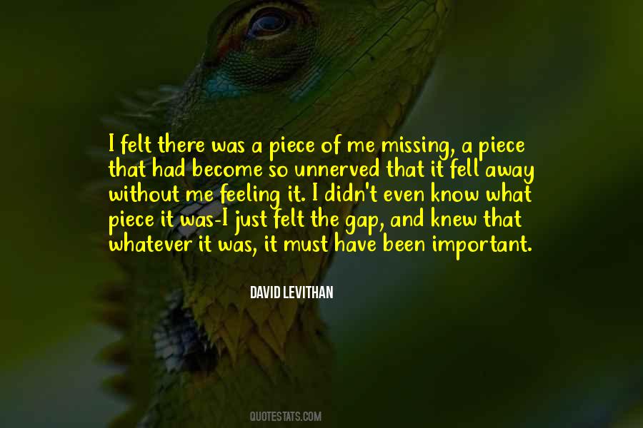 Feeling Of Missing Someone Quotes #182424