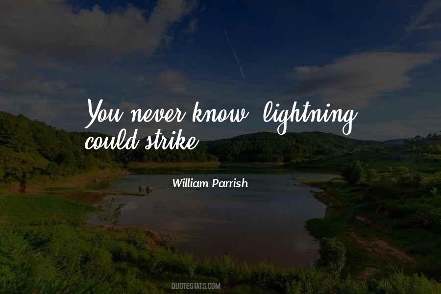 Quotes About Lightning Strike #316057
