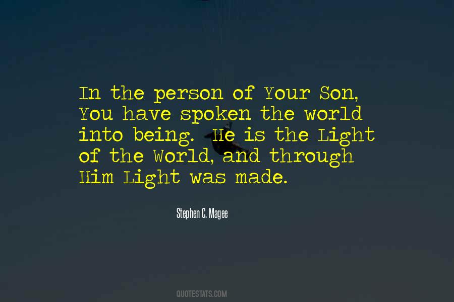 Quotes About The Light Of The World #990493