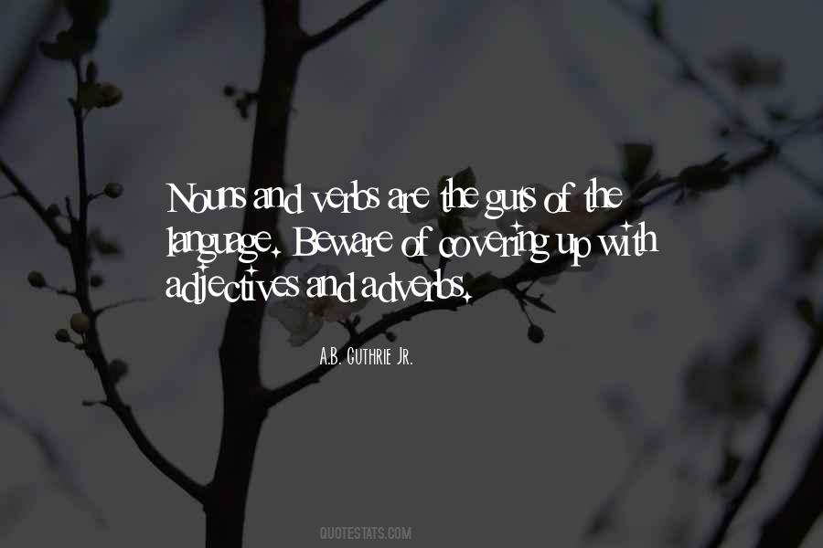 Quotes About Verbs #186697