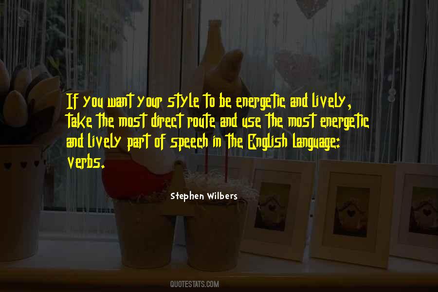 Quotes About Verbs #935428