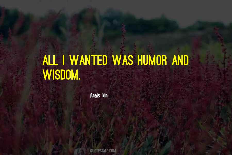 Quotes About Humor And Wisdom #1798035