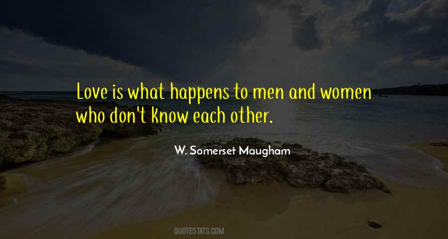 Know Each Other Quotes #999820