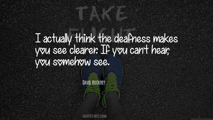 Quotes About Deafness #502727