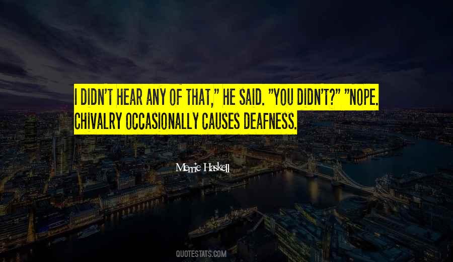 Quotes About Deafness #85518