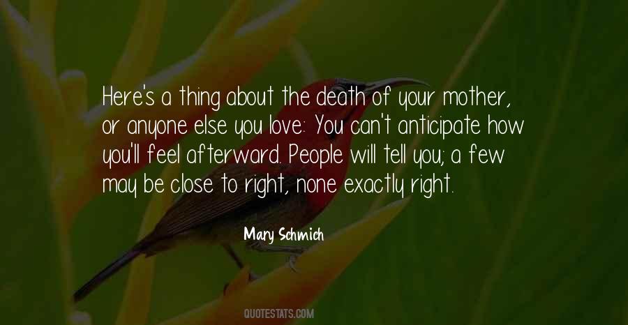 Quotes About A Mother's Death #120475