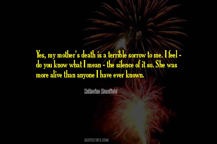 Quotes About A Mother's Death #1609244