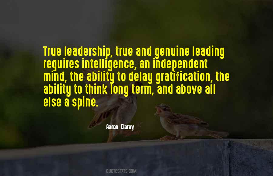 Quotes About Genuine Leadership #1619702