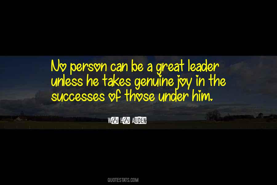 Quotes About Genuine Leadership #1622624