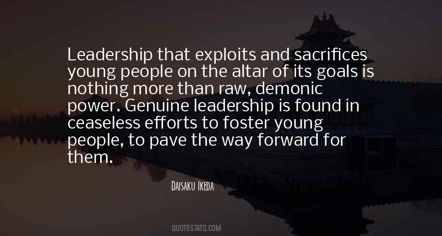 Quotes About Genuine Leadership #372897