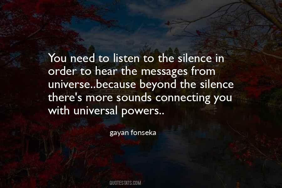Listen In Silence Quotes #1683280