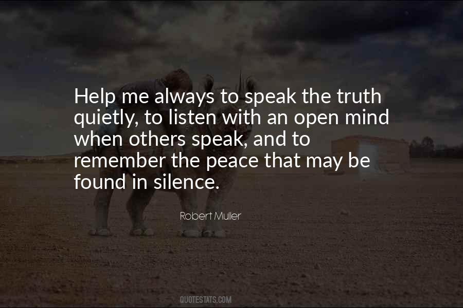 Listen In Silence Quotes #869686