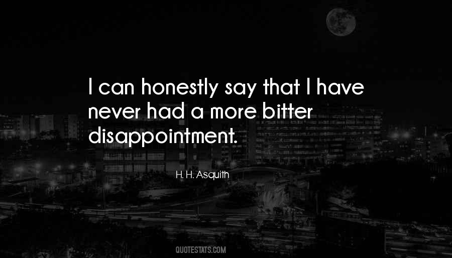 Bitter Disappointment Quotes #1328309
