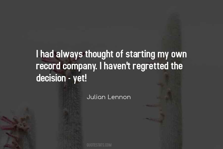 Quotes About Starting A Company #1797917