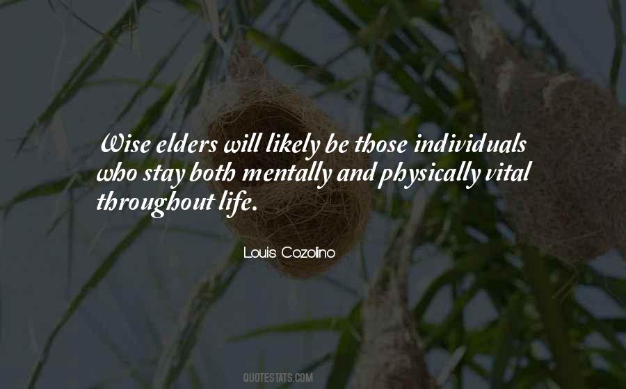 Quotes About Wise Elders #1560466