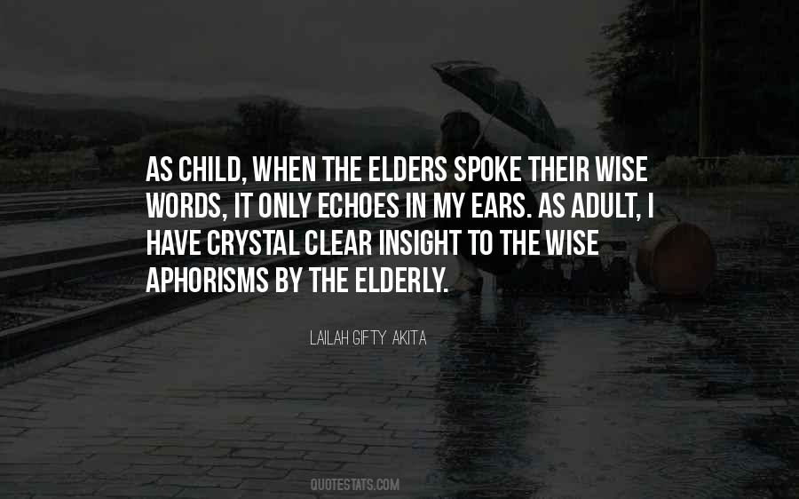 Quotes About Wise Elders #869268