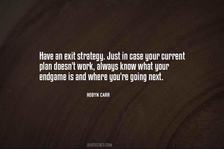 Exit Plan Quotes #1087908