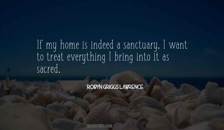 Home As Sanctuary Quotes #1091000