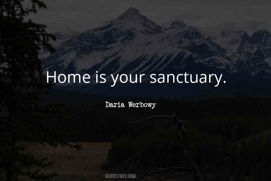 Home As Sanctuary Quotes #1863240