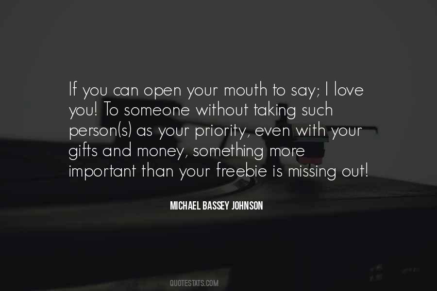 Quotes About How Love Is More Important Than Money #423126