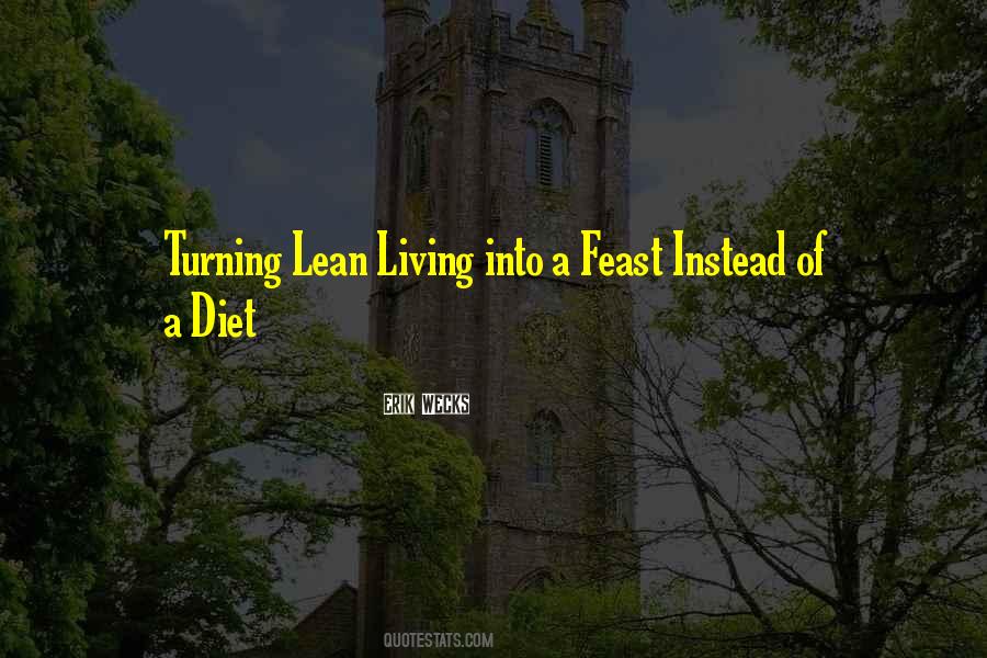 Lean Diet Quotes #581706