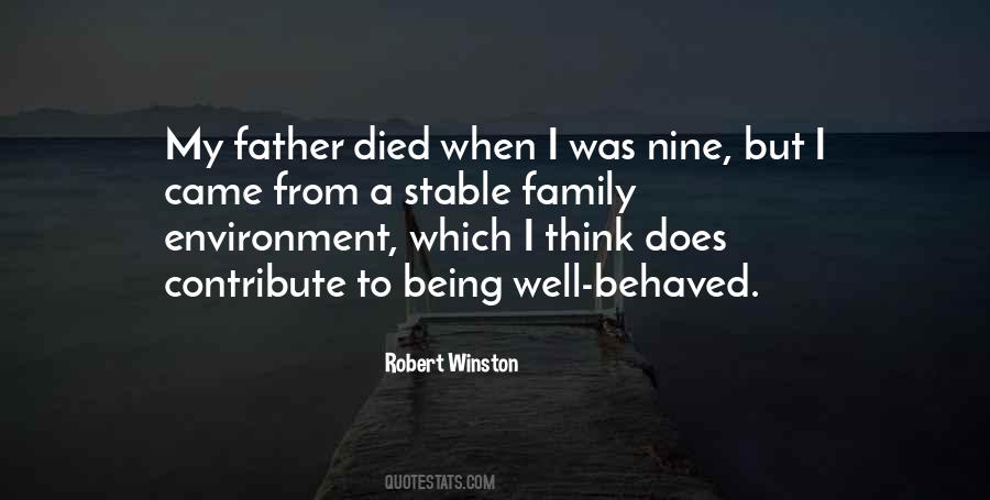 Quotes About A Stable Family #1557767