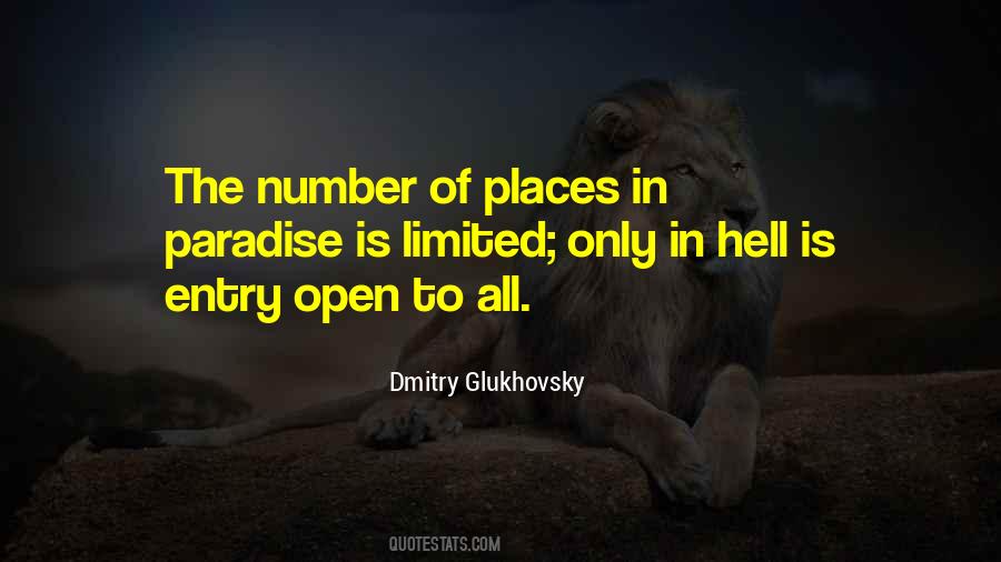 Quotes About Paradise And Hell #1294588