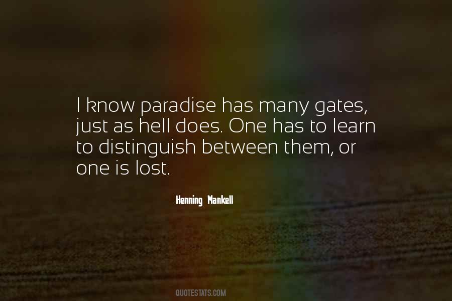 Quotes About Paradise And Hell #1391219