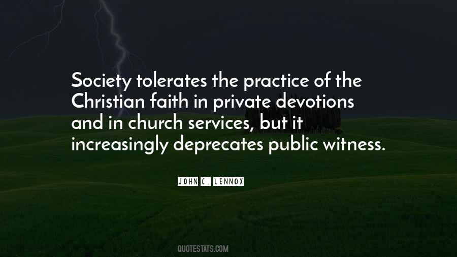 Quotes About Church Services #1126448
