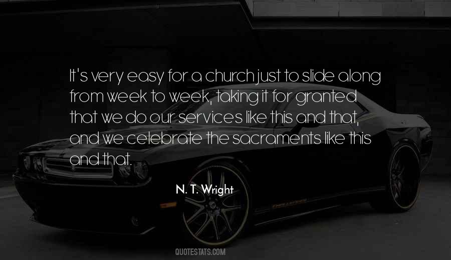 Quotes About Church Services #1278280