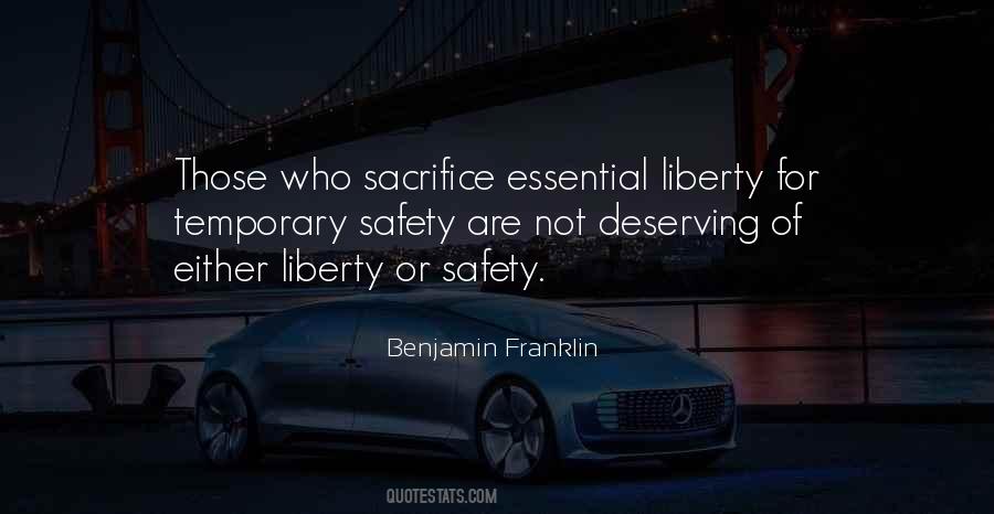 Quotes About Liberty And Safety #870238