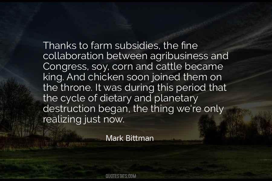 Quotes About Subsidies #1061145