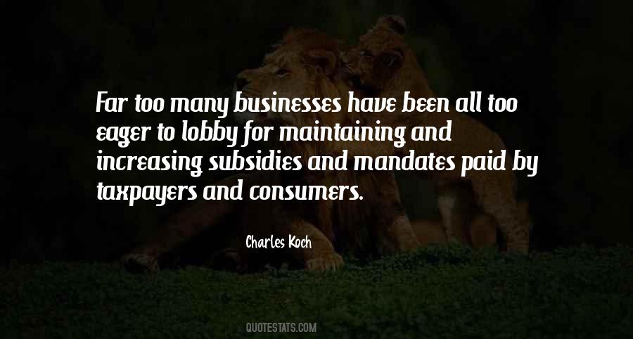 Quotes About Subsidies #210599