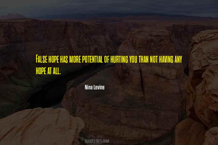 Quotes About Having False Hope #1232852