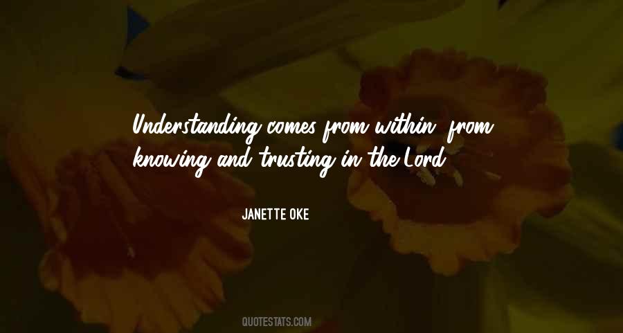 Quotes About Trusting In The Lord #1756476
