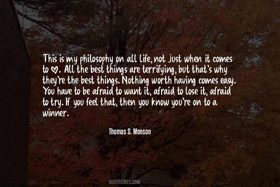 Quotes About Afraid To Lose You #1652717