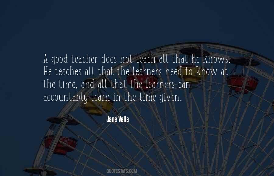 Quotes About Teaching And Learning #882518