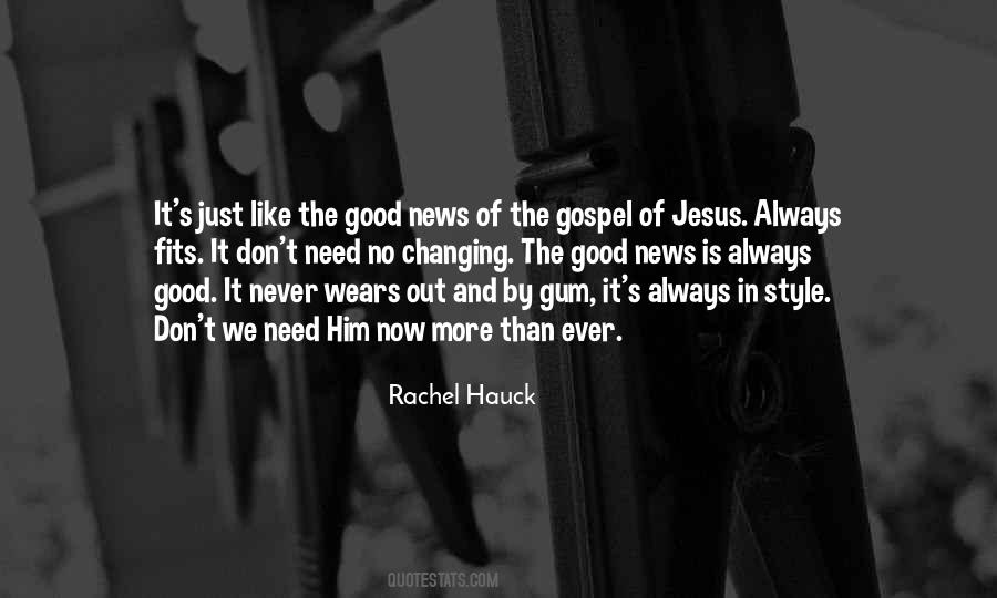 Quotes About The Gospel Of Jesus #1322255