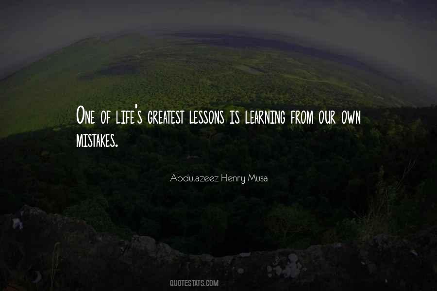 Quotes About Learning Life Lessons #340912