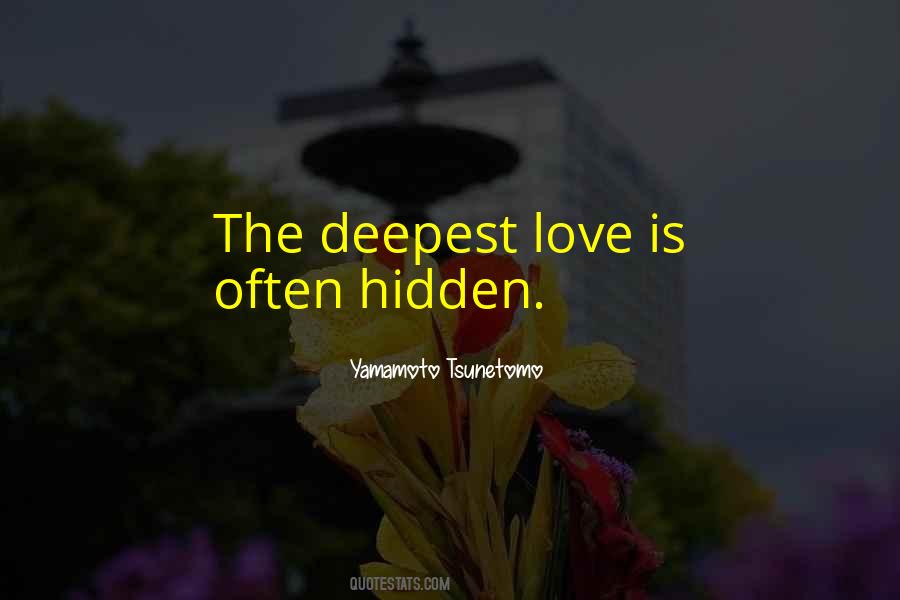 Quotes About Deepest Love #845189